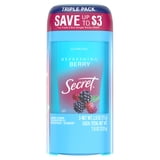 Secret Fresh Clear Gel Antiperspirant and Deodorant, Berry, 3 x 2.6oz