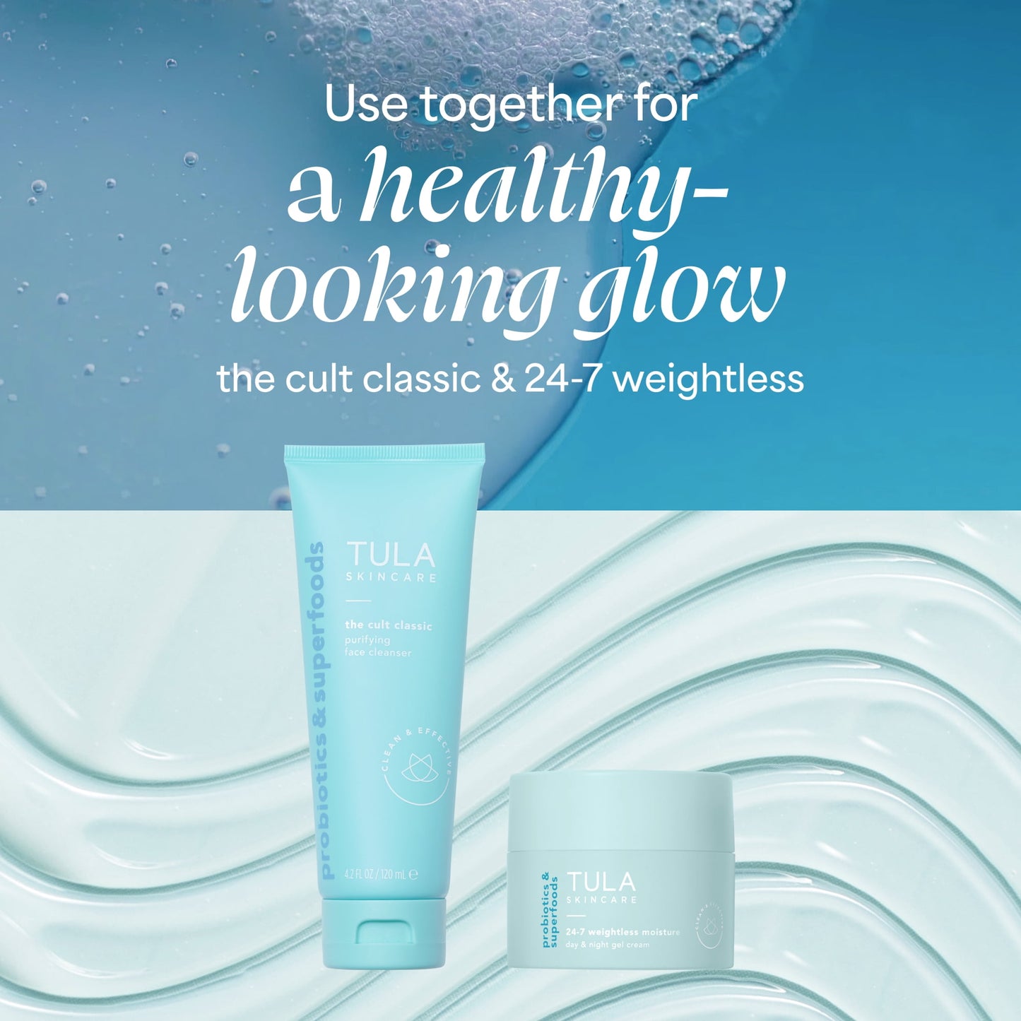 TULA Skin Care 24-7 Weightless Moisture Day & Night Gel Cream, 1.5 oz