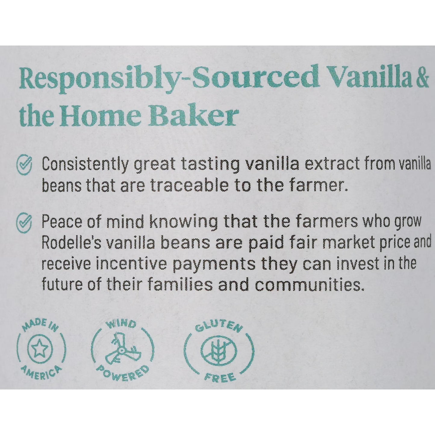 Rodelle Pure Vanilla Extract, 8 fl oz, Baking Extracts