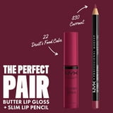 NYX Professional Makeup Butter Gloss, Non-Sticky Lip Gloss, Devil's Food Cake, 0.27 Oz