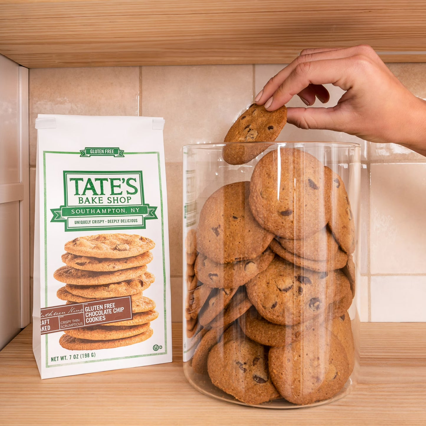 Tate's Bake Shop Gluten Free Chocolate Chip Cookies, Gluten Free Cookies, 7 oz