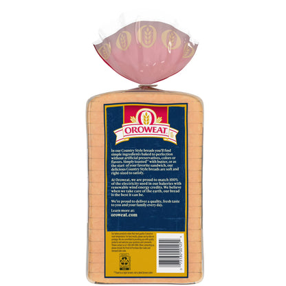 Oroweat Country Style Buttermilk Bread, 24 oz, White Bread, Bag