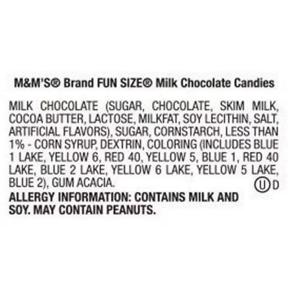 M&Ms Milk Chocolate Fun Size Candy - 3 LB (Approx. 95 Fun Size Packs) - Comes in a Sealed/Resealable Bag - Perfect For Parties, Pinata, Office Bowl, Wedding Favors, Easter Baskets