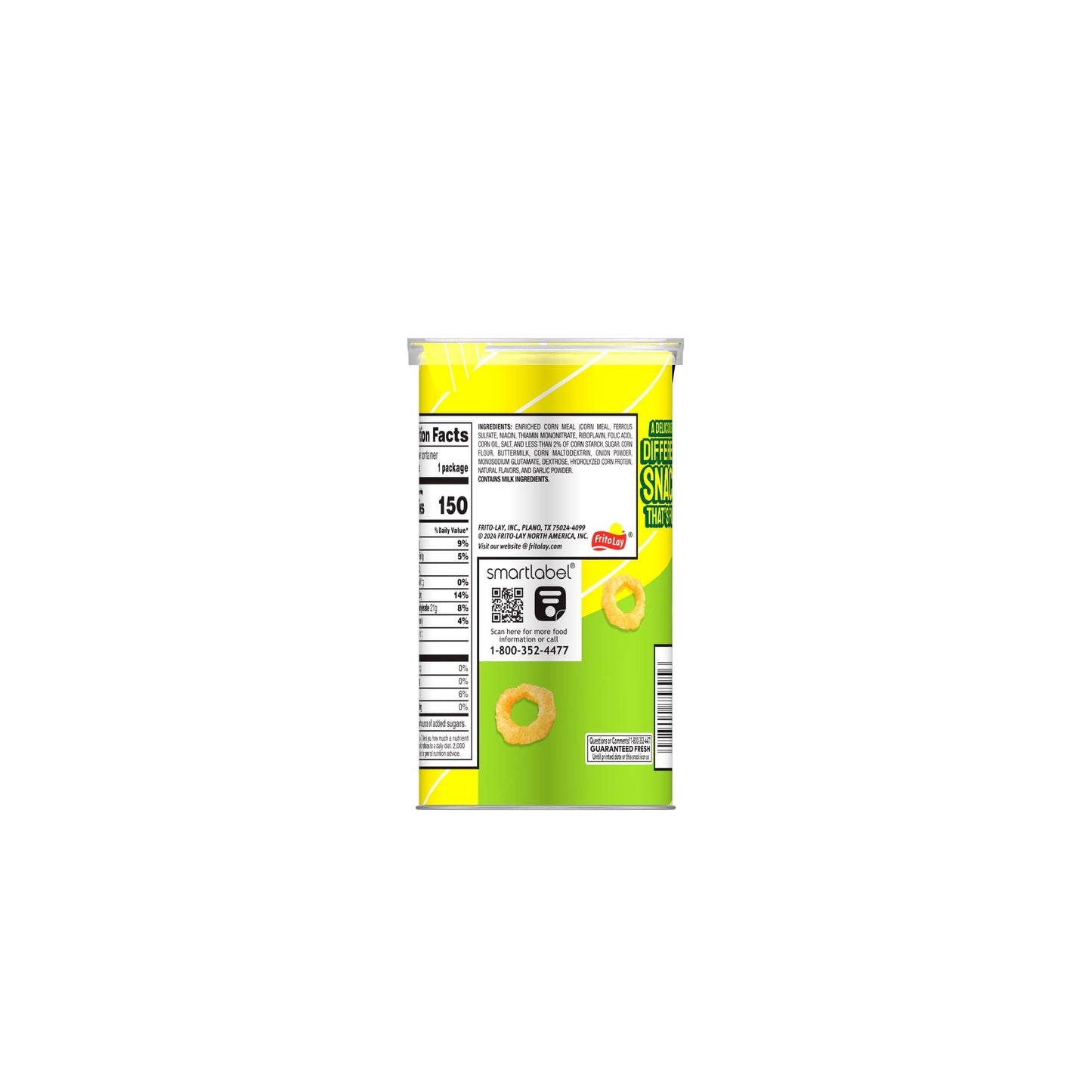 Funyuns Minis Onion Flavored Rings Original Single Serve Cannister 1.125oz