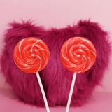 Red Swirl Lollipops, Party Favor Candy, 24 Count, 10.16 Ounce Box
