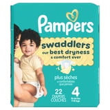 Pampers Swaddlers Fragrance Free Baby Diapers, Size 4, 22 Count (Select for More Options)