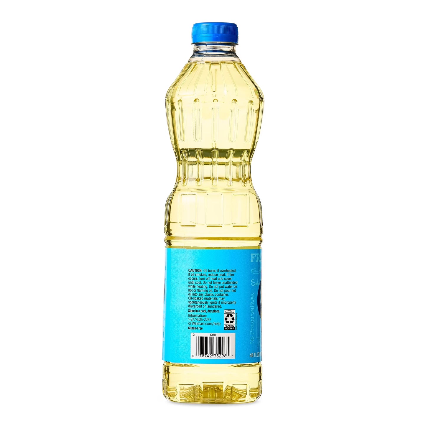 Great Value Vegetable Oil, Heart Healthy and Versatile, 48 fl oz Bottle