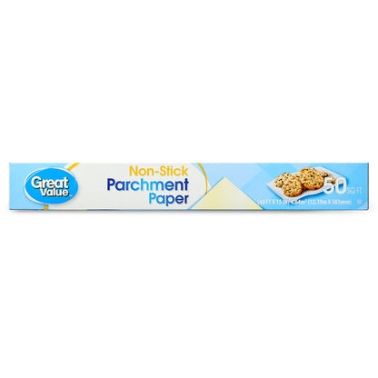 (3 pack) Great Value Non-Stick Parchment Paper, 50 Sq ft