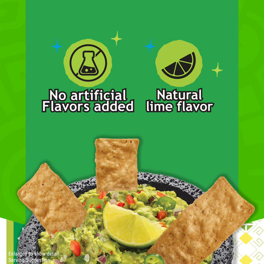 Barcel Mi Tierra Hint of Lime 9.9 oz Bag, Salt and Lime Tortilla Chip Strips