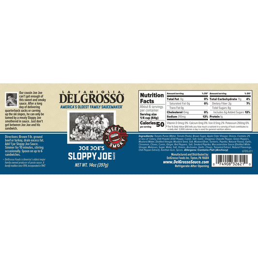 La Famiglia DelGrosso, Sloppy Joe Sauce