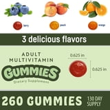 Member's Mark Adult Multivitamin Gummies, Assorted Fruit Flavors, 260 ct.