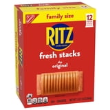 RITZ Fresh Stacks Original Crackers, Travel Snacks, Family Size, 17.8 oz (12 Multi Snack Packs)