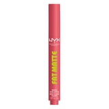 NYX Professional Makeup Fat Matte Lipstick, Smooth Color Long Lasting Lipstick, Pink Puff, 0.07 oz