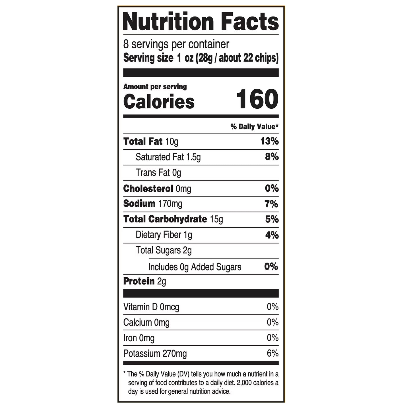 Great Value Rippled Cheddar & Sour Cream Potato Chips, 8 oz Bag