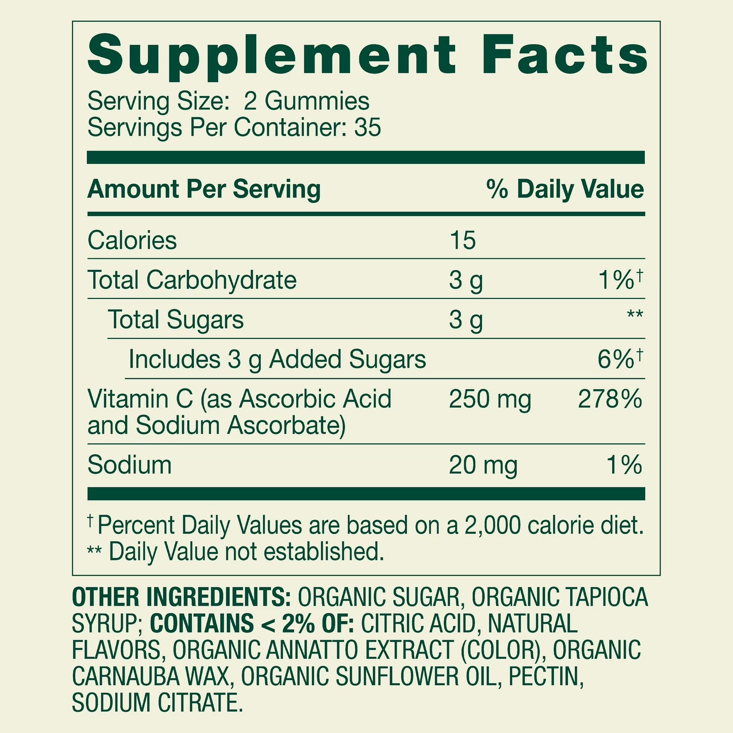 Spring Valley Vitamin C Supplement, Orange Flavor, 250 mg, 70 Count, Gummies for Immune Health