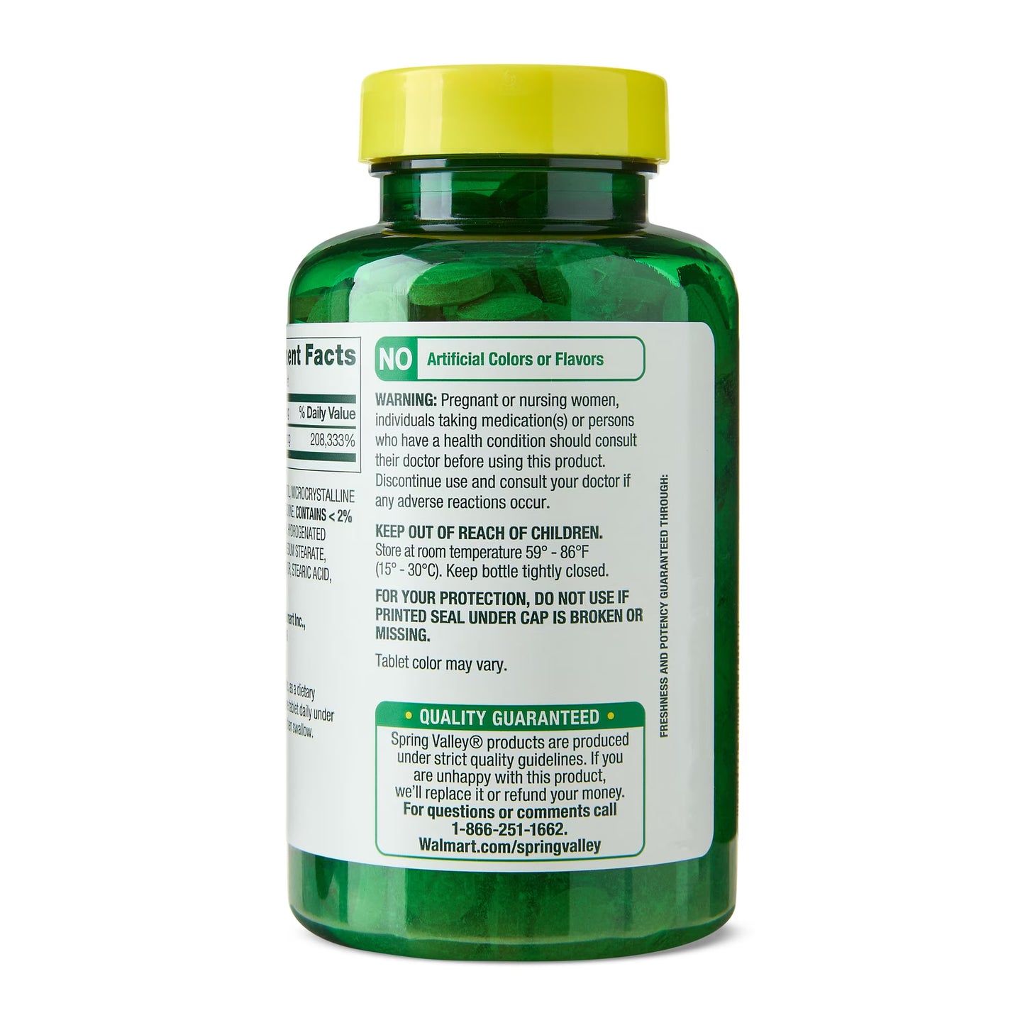 Spring Valley Extra Strength Vitamin B12 Supplement, Cherry, 5000 mcg, 300 Count, Fast Dissolve Tablets for Metabolism Support