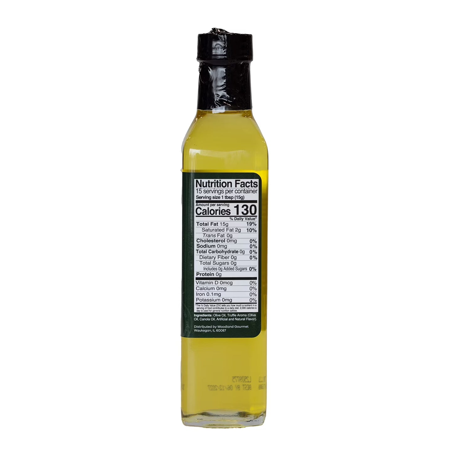 (3 pack) Woodland Gourmet White Truffle Oil Glass, 8oz