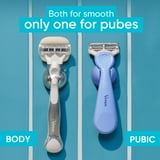 Venus for Pubic Hair & Skin Women's Razor Blade Refills, 6 Count Value Pack