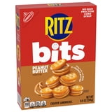 (3 pack) RITZ Bits Peanut Butter Sandwich Crackers, Snacks for Kids and Adults, Lunch Snacks, 8.8 oz