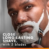 Gillette Fusion5 Power Men's Razor Handle, Orange, 1 Blade Refill