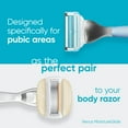Venus for Pubic Hair and Skin Razor for Women, Manual Razor, Handle + 2 Razor Blade Refills, White