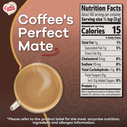 Nestle Coffee Mate, Chocolate Crème Zero-Sugar Powdered Coffee Creamer, 10.2 oz