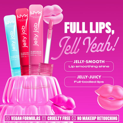 NYX Professional Makeup Jelly Job Lip Gloss, Jelly Frost 02