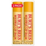 Burt's Bees Moisturizing Lip Balm, Original Beeswax, 2 Pack
