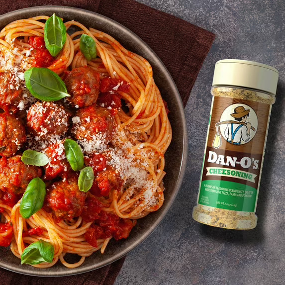 Dan-O's Cheesoning Seasoning - All-Purpose - Parmesan, Italian, Pasta Seasoning - Small bottle (2.6 oz)