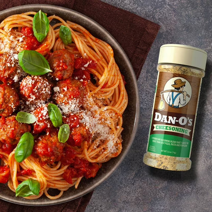 Dan-O's Cheesoning Seasoning - All-Purpose - Parmesan, Italian, Pasta Seasoning - Small bottle (2.6 oz)