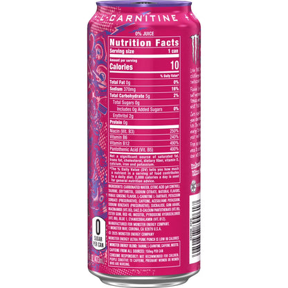 Monster Energy, Ultra Punk Punch, Energy Drink, 16 fl oz, Can