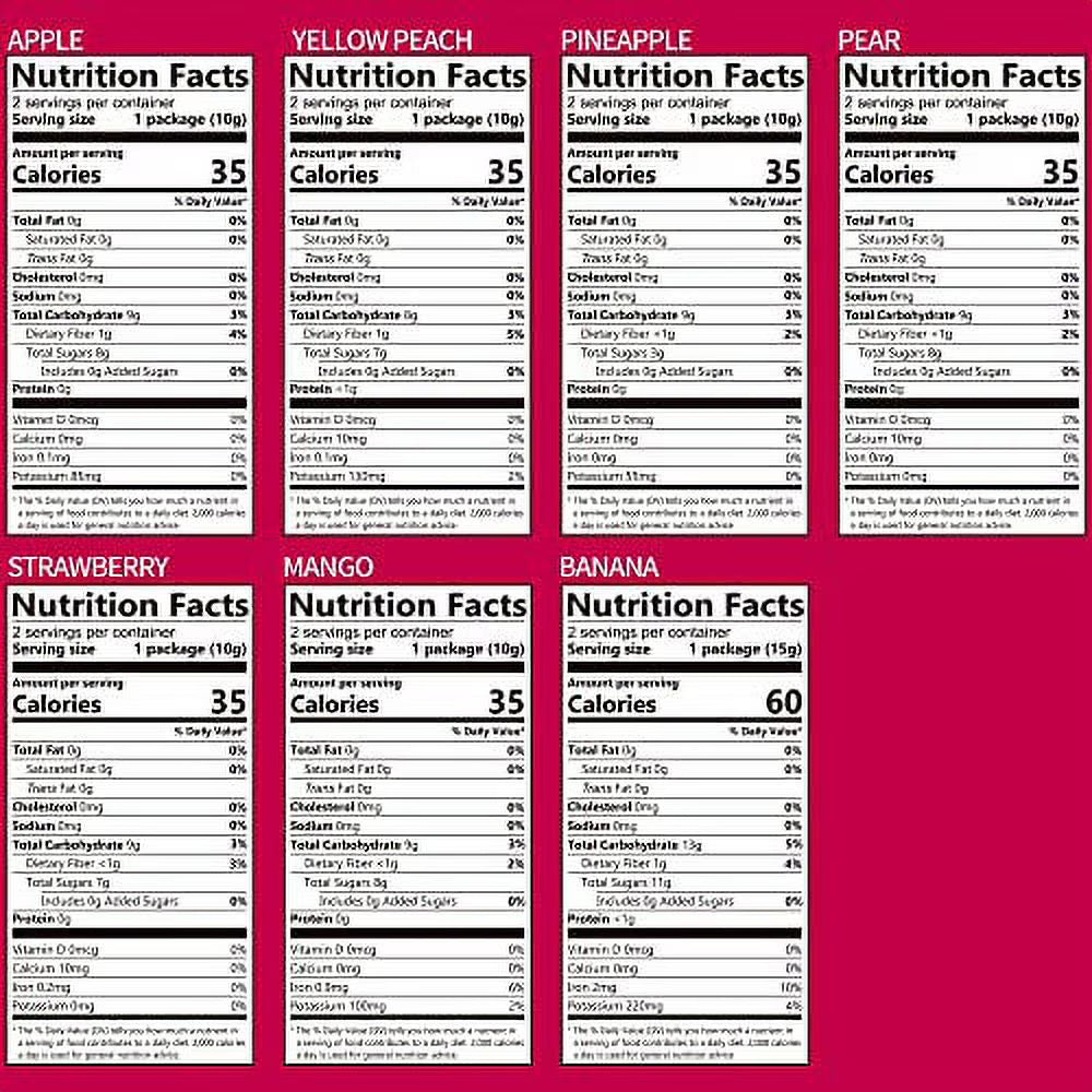 ONETANG Organic Unsweetened Freeze-Dried Mixed Fruit, 12 Pack Single-Serve Bags, Non-GMO, Kosher, Gluten-Free, Vegan