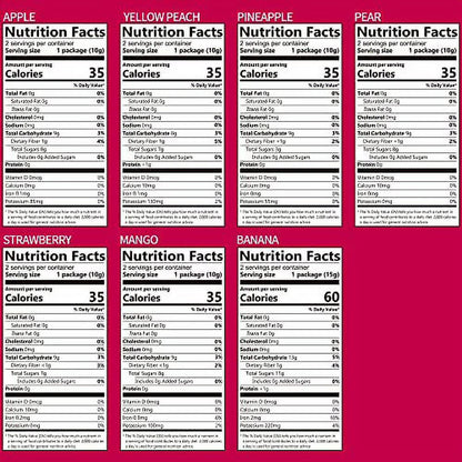 ONETANG Organic Unsweetened Freeze-Dried Mixed Fruit, 12 Pack Single-Serve Bags, Non-GMO, Kosher, Gluten-Free, Vegan