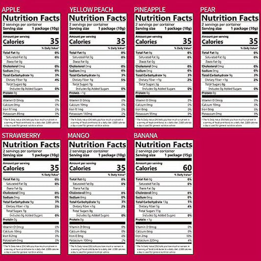 ONETANG Organic Unsweetened Freeze-Dried Mixed Fruit, 12 Pack Single-Serve Bags, Non-GMO, Kosher, Gluten-Free, Vegan