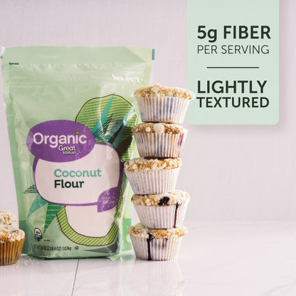 Great Value Organic Coconut Flour, 36 oz