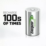 Energizer Rechargeable D Batteries (2 Pack), D Cell Batteries