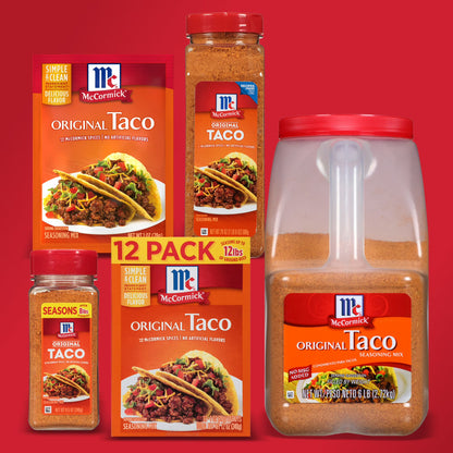McCormick Original Taco Seasoning Mix, 8.5 oz Bottle