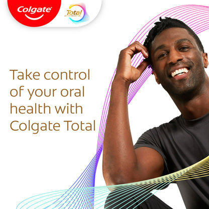 Colgate Total Active Prevention Whitening Gel Toothpaste, Mint, 3 Pack, 5.1 oz