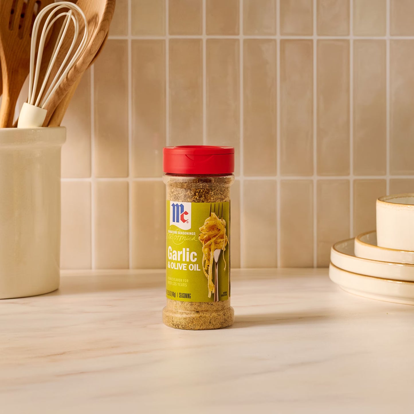McCormick Garlic and Olive Oil Seasoning Blend, 5.25 oz Bottle