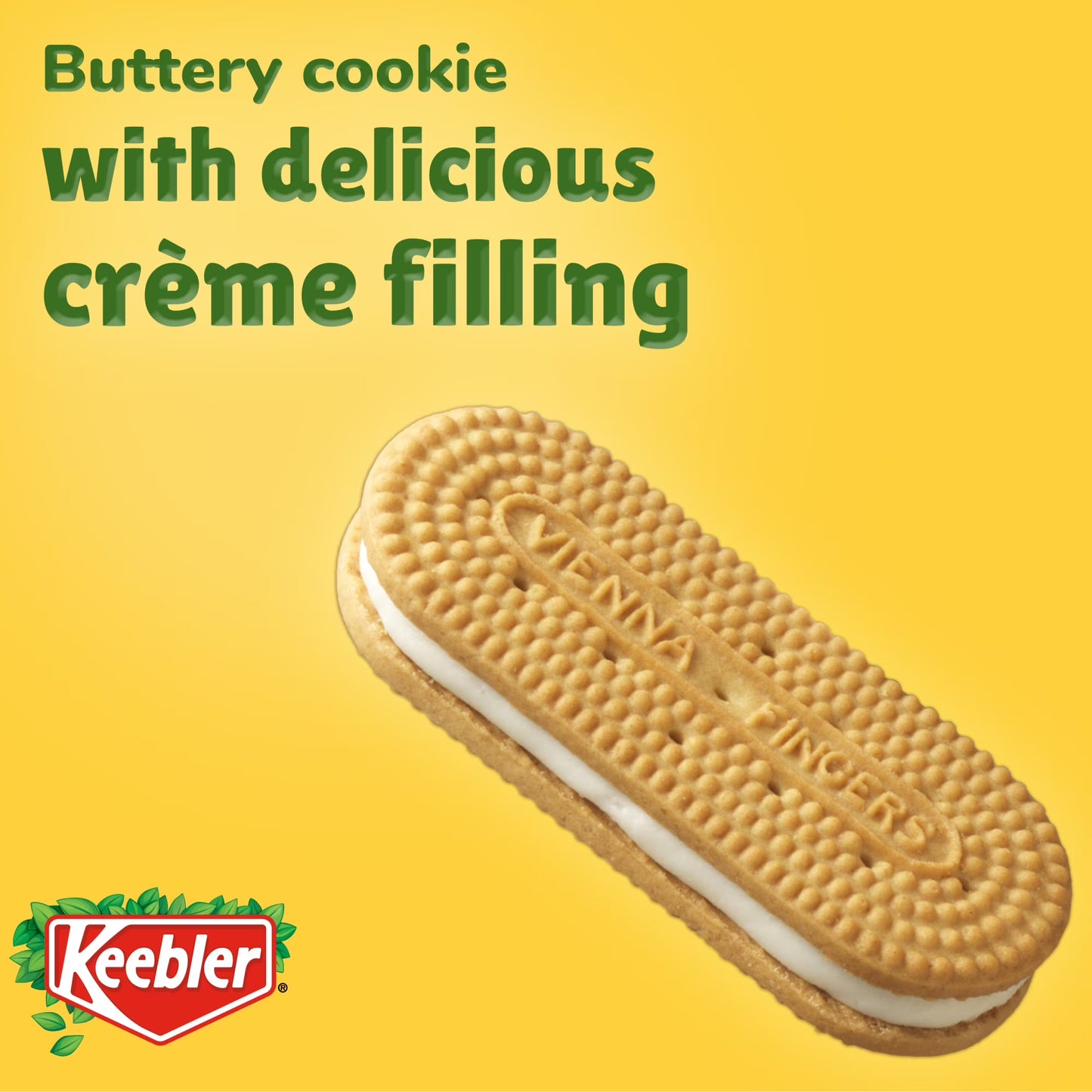 Keebler Vienna Fingers, Sandwich Cookies with Crème Filling, 12 oz