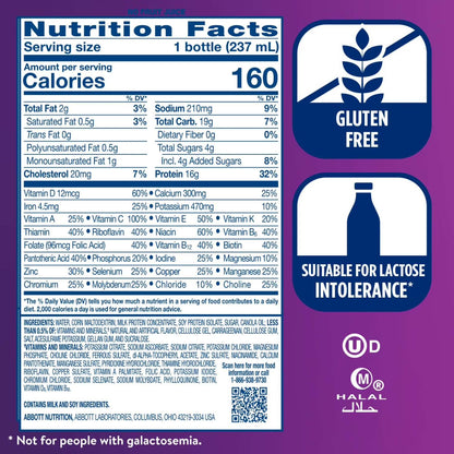 Ensure High Protein Nutrition Shake, Strawberry, 8 fl oz, 6 Count