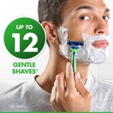 Gillette Sensor 3 Sensitive Men 3 Blade Disposable Razor,4 count