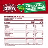 (4 pack) Campbell's Chunky Soup, Healthy Request Chicken and Sausage Gumbo, 18.8 oz Can