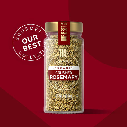 McCormick Gourmet Organic Crushed Rosemary, 1.0 oz Bottle