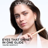 L'Oreal Paris Paradise Le Shadow Shimmer Eyeshadow Stick, Blendable & Buildable, Peach Lights, 0.05 oz