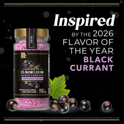 McCormick Black Currant Finishing Sugar, 2.75 oz Bottle