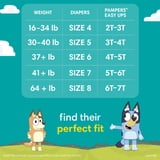 Pampers Easy Ups Bluey Potty Training Pants Size 3T-4T, 22 Count (Select for More Options)