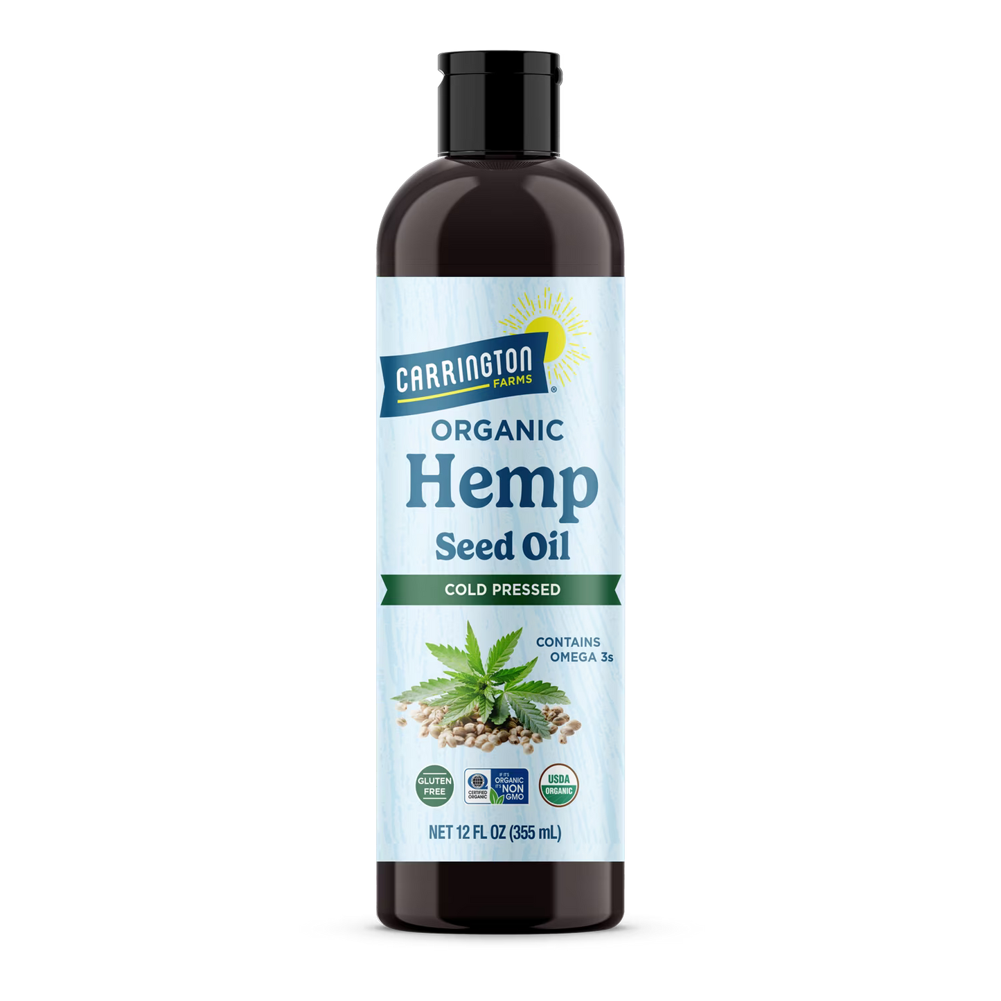 (3 pack) Carrington Farms Hemp Oil, 12oz
