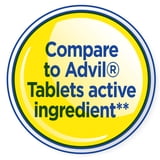 Equate Ibuprofen Tablets, 200 mg, Pain Reliever and Fever Reducer, 100 Count, Compare to AdvilÂ Tablets Active Ingredient