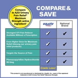 Equate Maximum Strength Urinary Pain Relief Phenazopyridine Tablets, 99.5 mg, 24 Count